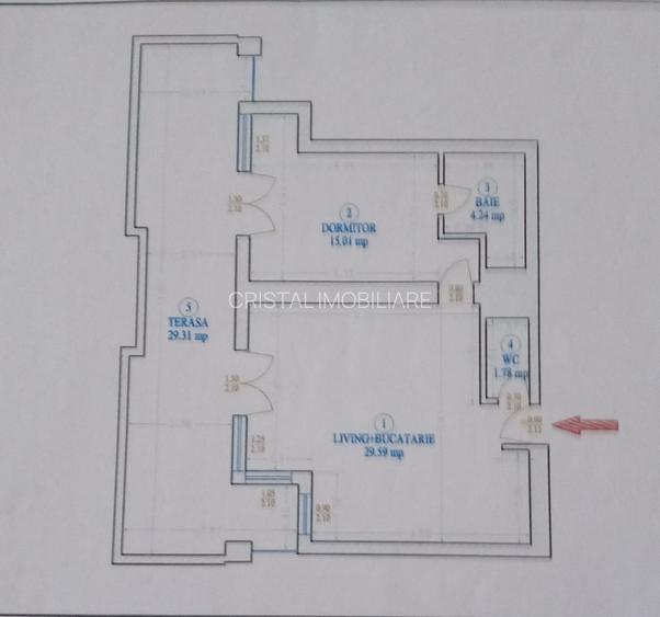 Vanzare apartament 2 camere, 80mp, 2 bai, in Edenia Titan - 10