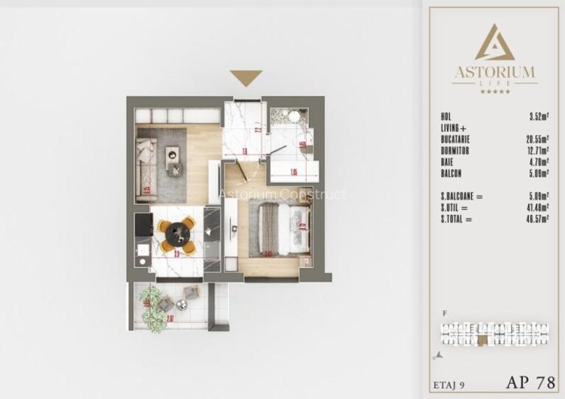 Studio Premium în Ansamblu Rezidențial Nou | Finisaje de Lux | Comision 0% - 3