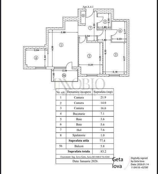 Apartament 3 Camere | Imobil Nou | Atrium Plaza - 13