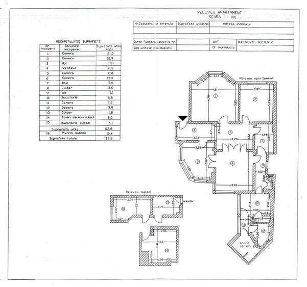 Vanzare apartament patru camere plus garsoniera in vila cartierul Armenesc curte - 23