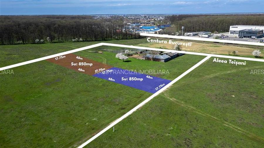 PIPERA - VOLUNTARI ,TEREN INTRAVILAN,852 MP,DESCHIDERE 18 M,LANGA PADURE - 2