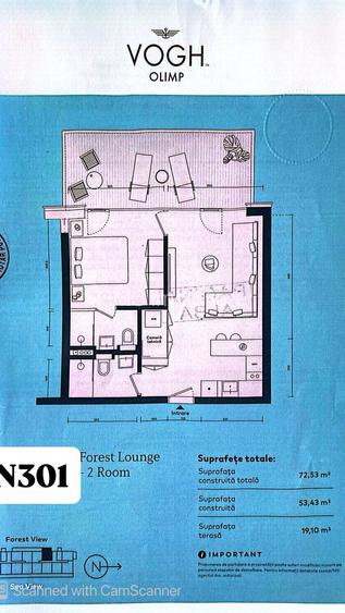 OCAZIE, investitie Litoralul Romanesc zona OLIMP/ 2 camere de vanzare 72mp - 20