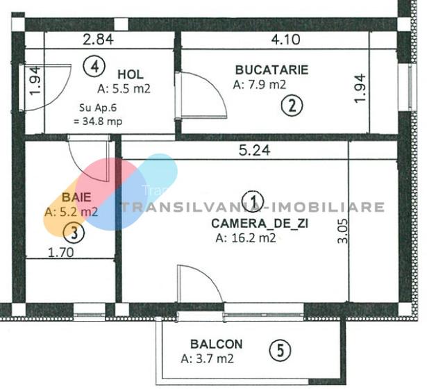 Apartament 35 mp, mobilat, utilat, parcare inclusa-Apahida - 5