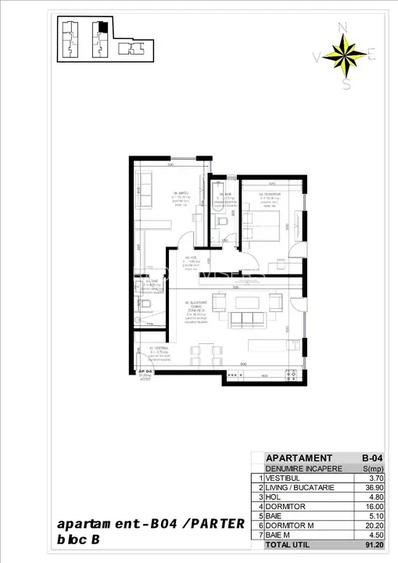 Spartament spatios 3 camere cu terasă generoasă –Erou Iancu Nicolae - 8