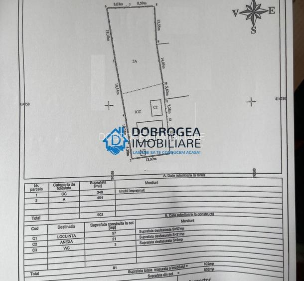 Zona Pacii, teren 802 mp, deschidere 14 ml - 5
