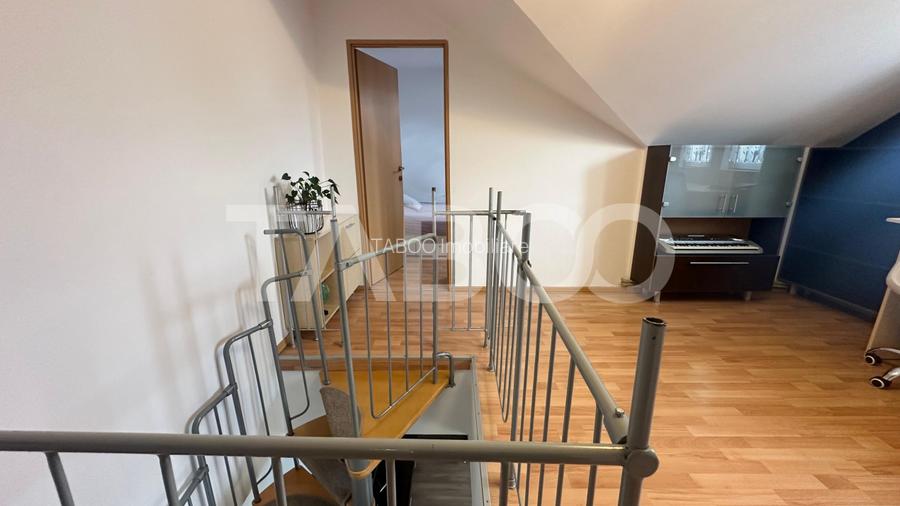 Apartament 80 mpu la mansarda 80 mpu mobilat utilat zona Rahovei Sibiu - 14