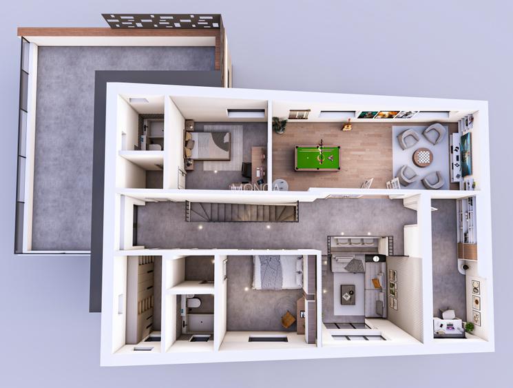 Casa foarte spectaculoasa 300mp | Teren 900mp  | Balotesti | La alb - 9