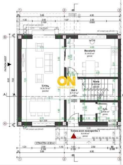 Casa tip insiruit, 4 camere, 186 mp teren, zona premium, Cetate - 1