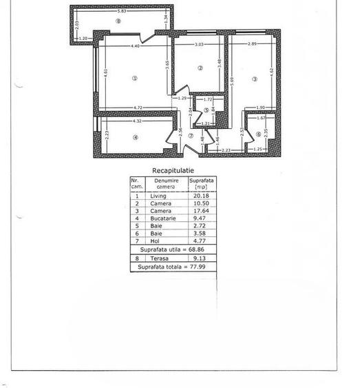 Aviatiei Apartments | 3 Camere | Centrala | Parcare | Terasa | - 7