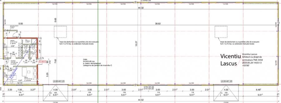 HALĂ in constructie,  580 mp ,  TEREN 1.300 mp !  GILĂU - 3