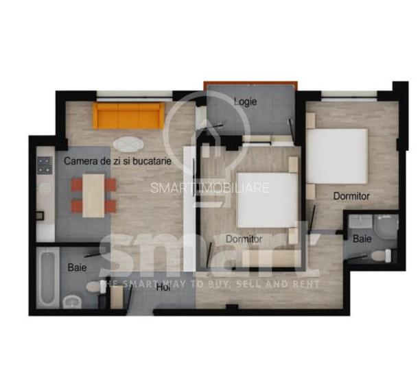 Apartament 2 camere BLOC NOU FINISAT Floresti zona Muzeul Apei - 8