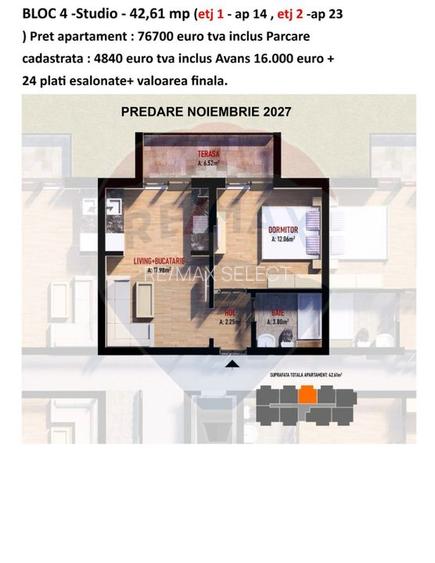 Vanzare apartamente noi - garsoniere tip studio, 2 si 3 camere Fundeni - 13