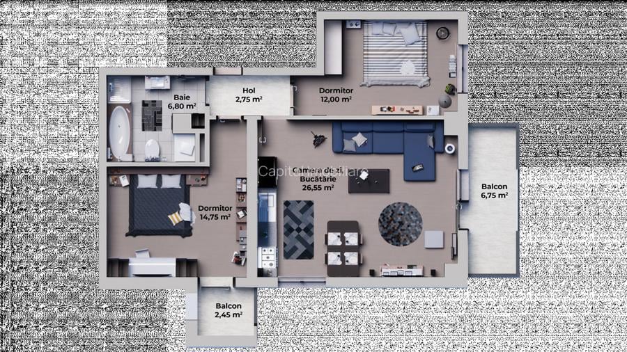 Comision 0%! Apartament 2 camere decomandat Calea Surii Mici - 8