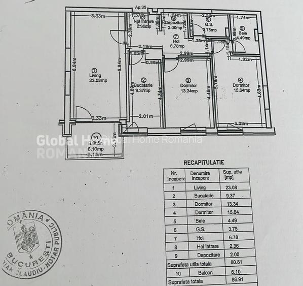 3 Camere | Mobilier Premium | 87mp | Bolat Residence - Pipera - 34