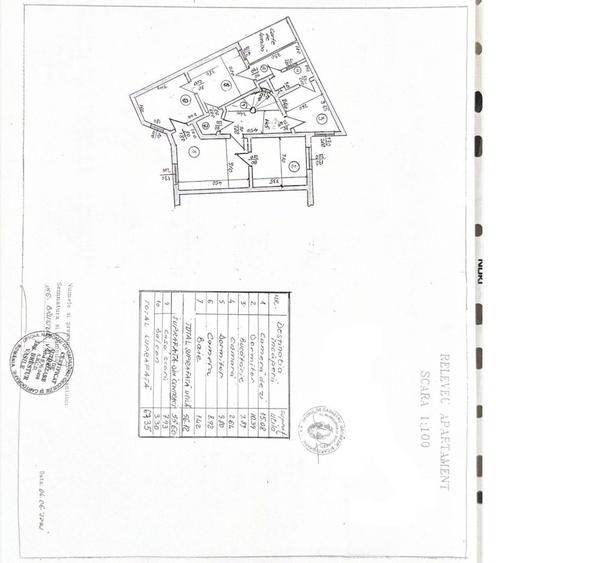 APARTAMENT 67 mp UTILI , 3 CAMERE DECOMANDATE -ZONA CENTRALA