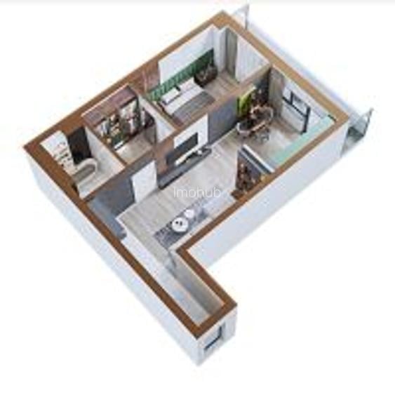 Copou - Apartament 2 camere, 65 mp, Etaj 7 - 10