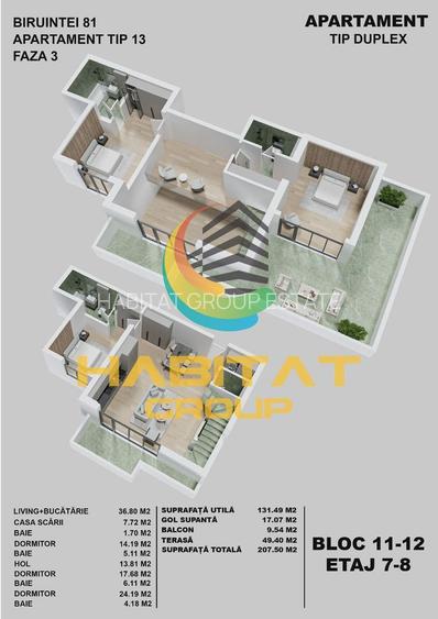 Penthouse, 4 camere, finalizat, 5 minute metrou Berceni - 2