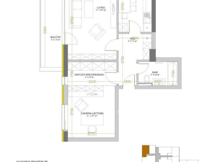 Apartament cu 2 camere in Urban Plaza - 1