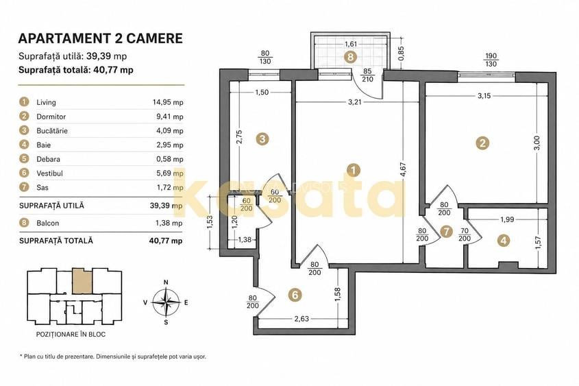 Oportunitate✨| Fundeni |Ap2camere cu balcon | Ideal locuire/investitie - 10
