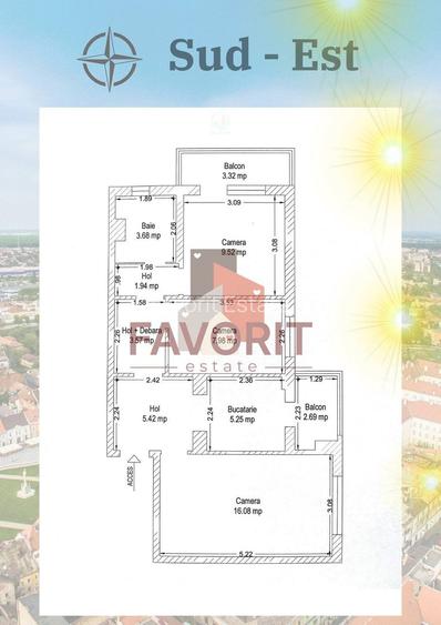 3 camere | etaj 2 | centrala proprie | renovat | zona excelenta | - 16