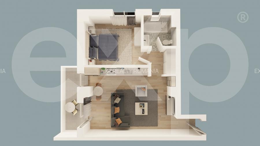 Apartament 2 camere in Mioveni | Bloc Nou | Comision 0% - 4