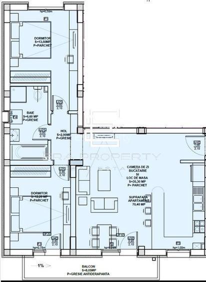 Apartament 3 camere 73 mp , Doamna Stanca, Selimbar - 1