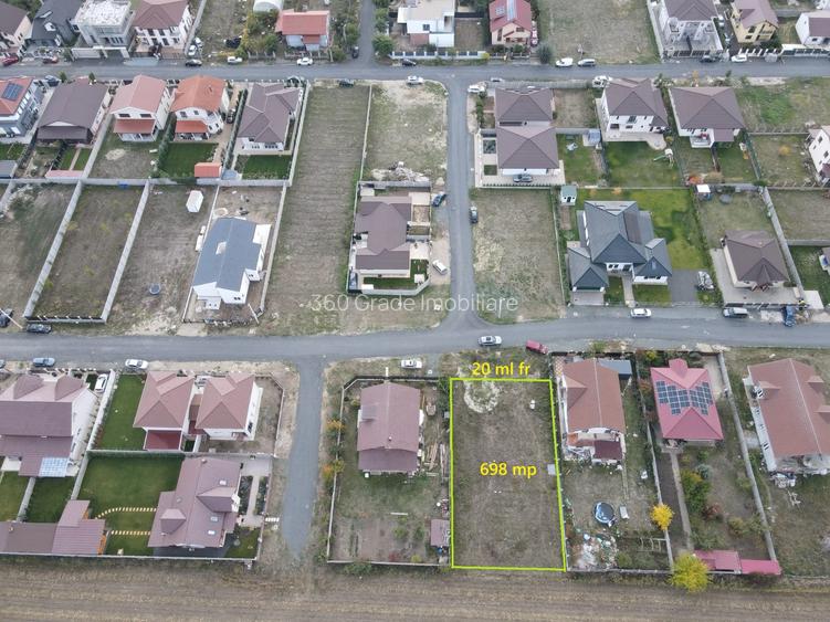 Teren în Cartier Europa Moșnița Nouă -698 mp- Comision 0% 105.000 Euro - 3