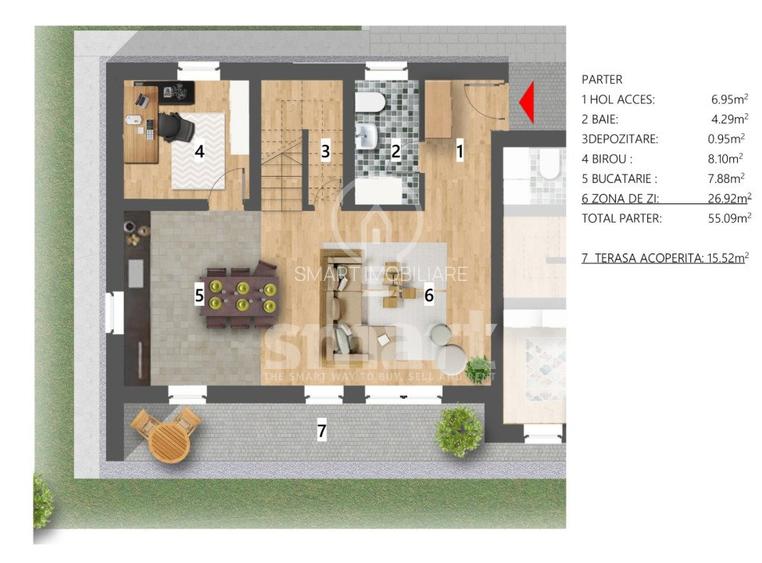 Casa de inchiriat , Voronet, zona exclusiv de case  - 2