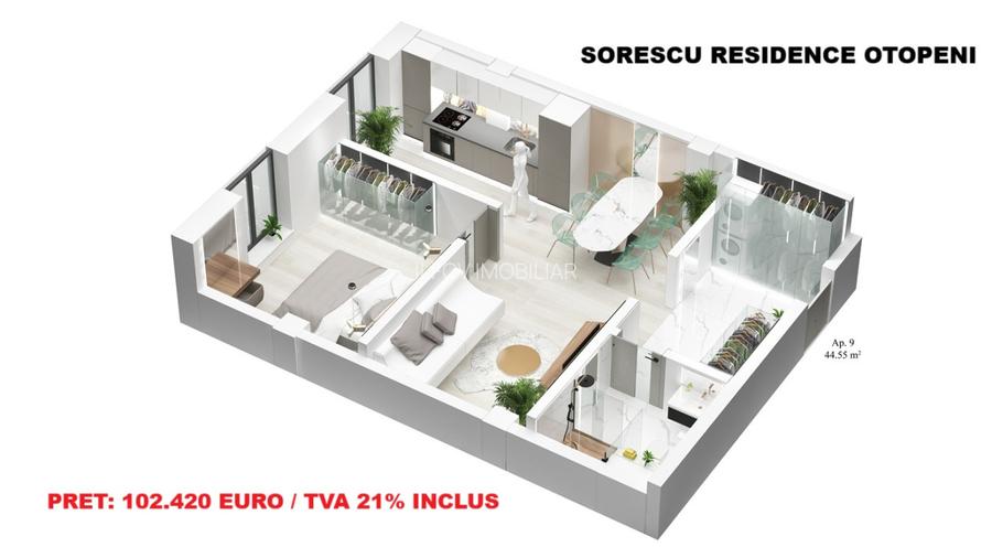 Sorescu Residence - Studio confort 1, bloc cochet cu lift - 3