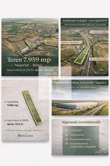 TEREN INTRAVILAN 7.959 MP – DN79 NOJORID, BIHOR - 2