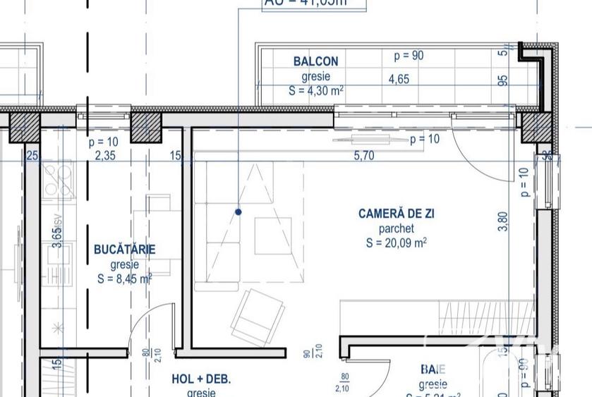 PALAS – Apartament 1 camera, incalzire pardoseala, balcon - 11