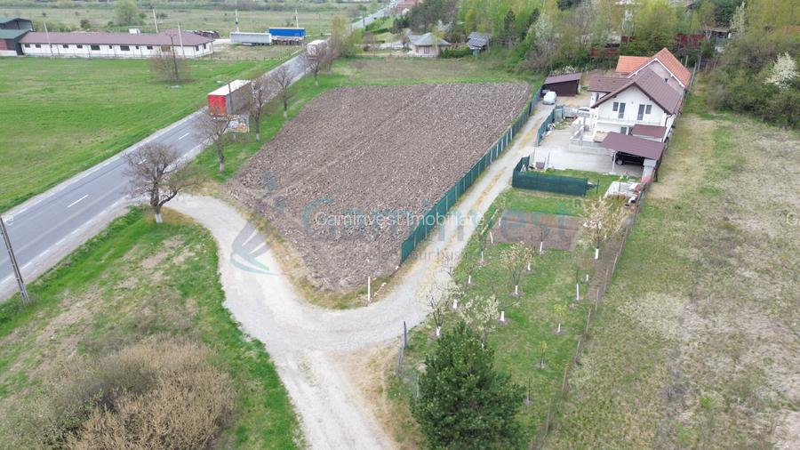 Teren intravilan 3795 mp cu deschidere la E60 de vanzare in Grosi, Bihor - 2