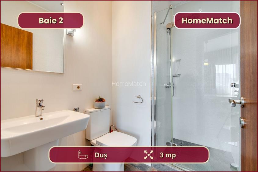 Promoroaca 7 || 3 camere || Mobilat modern || Parcare subterană - 14