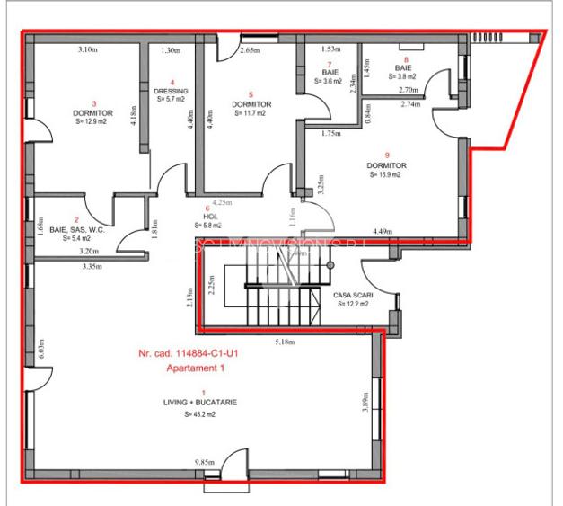 Apartament de lux 115 mp utili 4 camere 4 bai curte privata 200 mp - 16