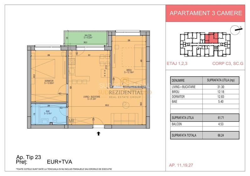 Apartament gata de mutare, 3 camere, spatios si nou finisat, Leordeni - 1