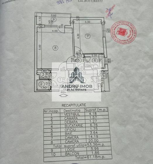 Apartament 2 Camere decomandat / Metrou Costin Georgian - 16