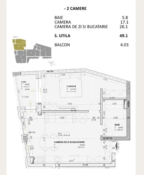 Apartament 2 camere, 49 mp, finisat, nZEB, Central - 2