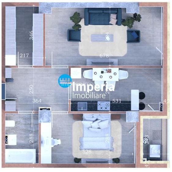 Apartament noi, 2 camere D 72MP - COPOU! - 3