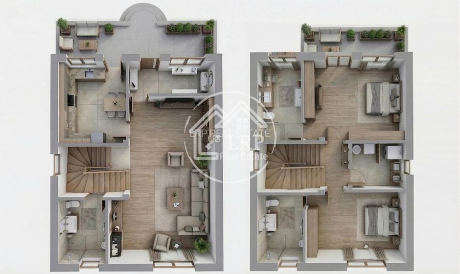 Voluntari | Teren 220 mp cu Proiect si Autorizatie de Constructie Vila P+M - 3