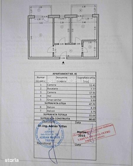 Vanzare Apartament 2 camere 55,64 mp, parcare inclusă, mobilat, 2 balcoane - 8