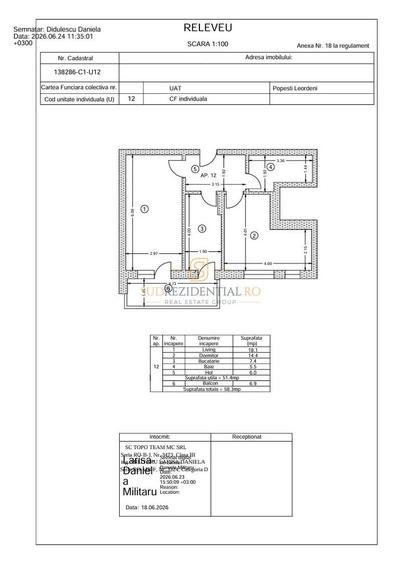 Apartament nou cu 2 camere, decomandat, aproape de metrou Berceni