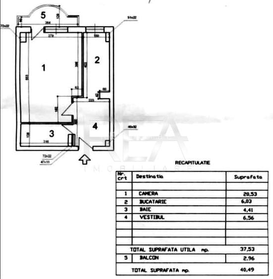 Garsonieră Vitan Mall decomandată, et. 5, an 1990, metrou, 40 mp - 8