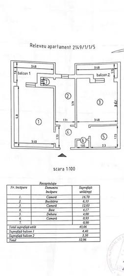 Apartament 2 camere decomandat, etajul 1/10, zona Podu Ros - 2