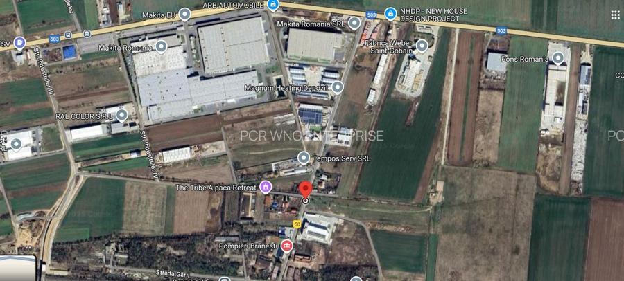 Teren intravilan de vânzare – 10.000 mp – Brănești, Ilfov – Str. Gării - 2