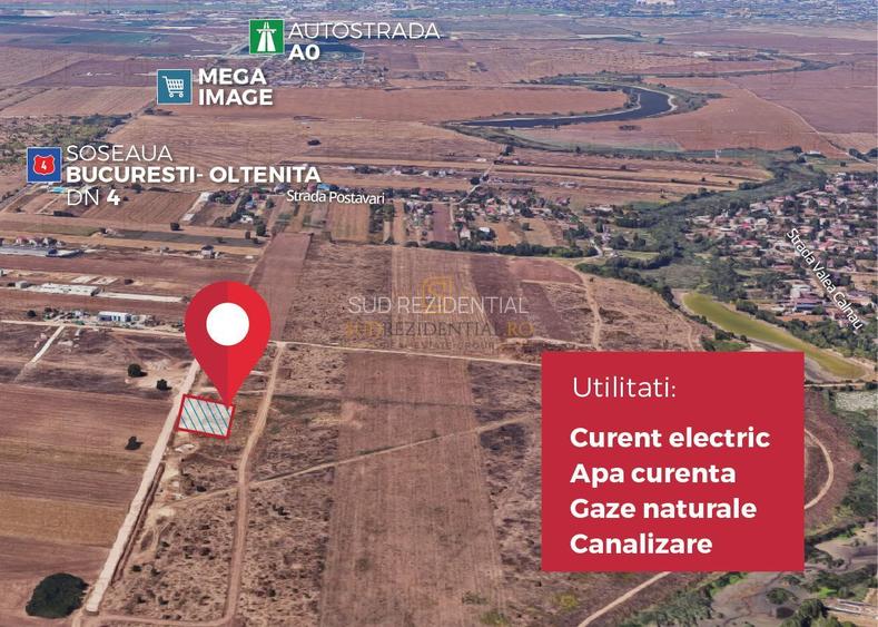 Teren intravilan 765 mp, pretabil rezidential Com. Frumusani, Calarasi - 4