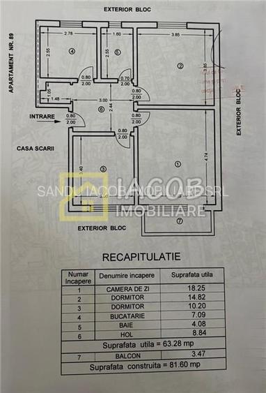 Apartament 3 camere decomandate, strada Martir Horia, Bacau - 19