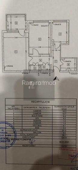 2 camere - Decomandat – 5 Min Metrou pe jos  - Parcare inclusa - 8