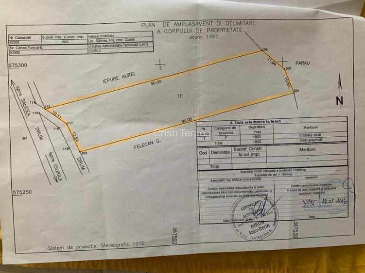 Teren intravilan 1800mp Salicea, 75e/mp - 2