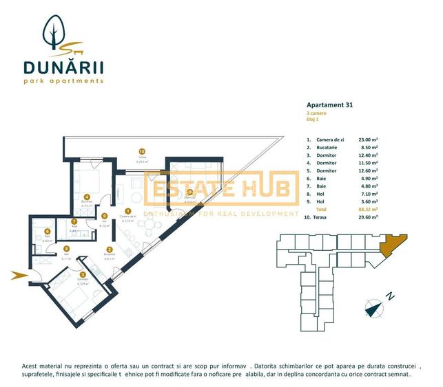 Apartament 4 camere proiect nou finalizat aproape de Iulius Mall - 2