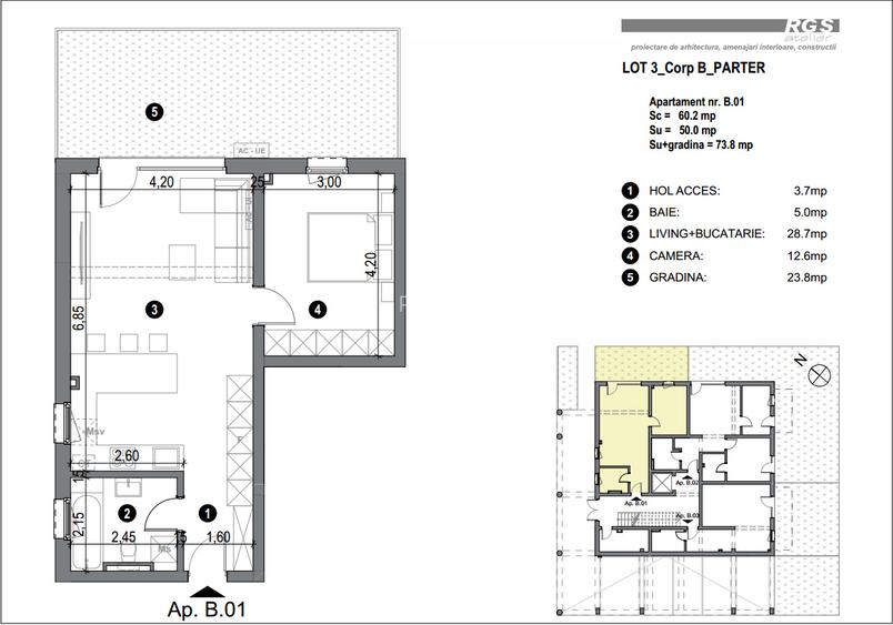Apartamente 1-2 sau mansarda, suprafete 40-60mp, Complex rezidential Comision 0 - 14
